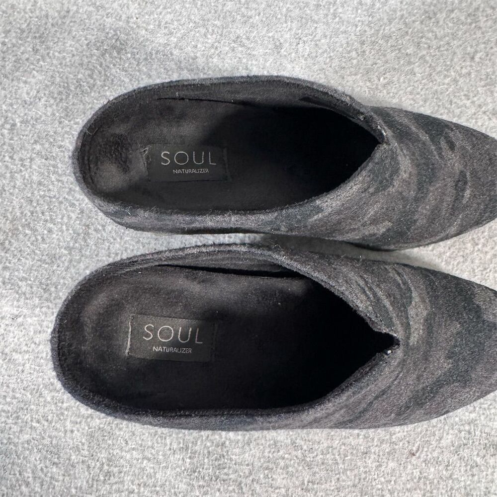 Soul Naturalizer Women's Haley-Mule Gray Camo Wedge Mules Size 9M - Picture 5 of 11